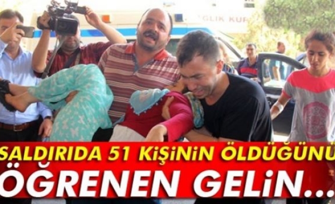 Saldırıda yaralanan gelin, baygınlık geçirdi