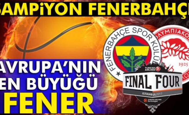 ŞAMPİYON FENERBAHÇE!