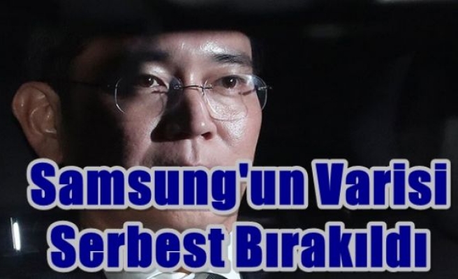 Samsung'un varisi serbest bırakıldı