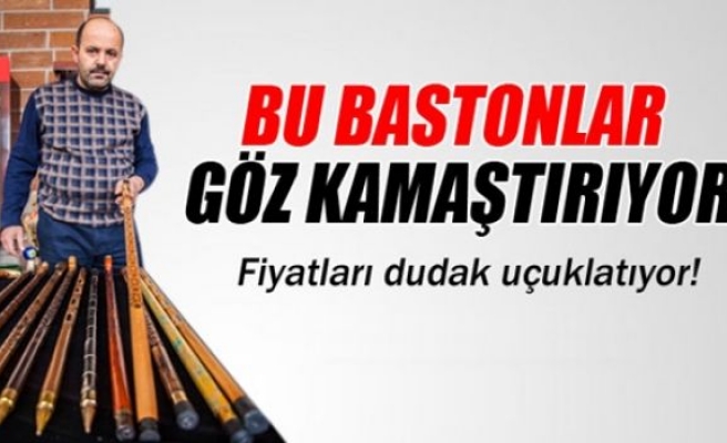 Sanat eseri bastonlar göz kamaştırıyor