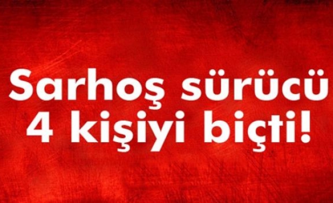 Sarhoş sürücü 4 kişiyi biçti!