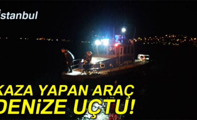 Sarıyer'de araç denize uçtu: 1 yaralı