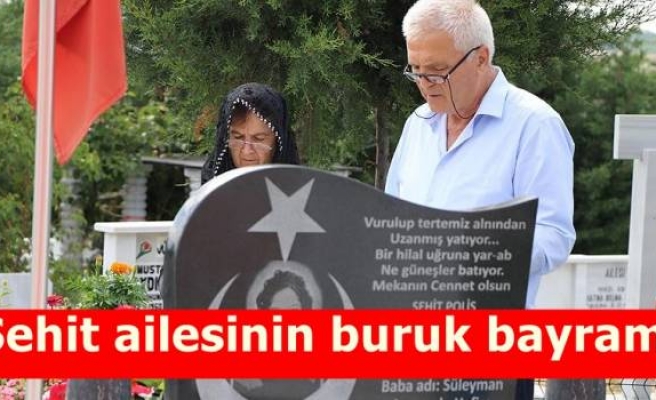 Şehit ailesinin buruk bayramı