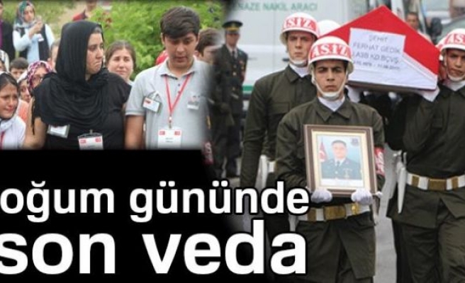 Şehit Astsubay Gedik’e doğum gününde veda