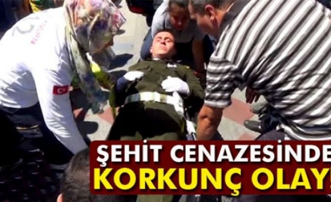 Şehit cenazesinde üzücü kaza!