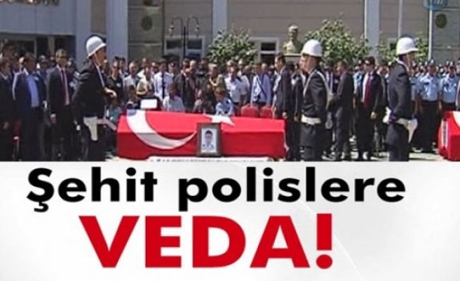 Şehit polislere tören