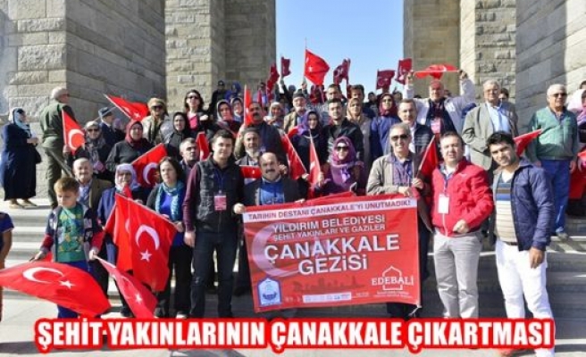 Şehit yakınlarının Çanakkale çıkartması