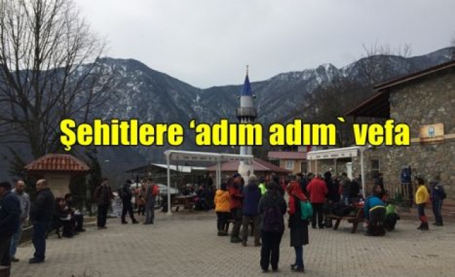 Şehitlere ‘Adım Adım` Vefa