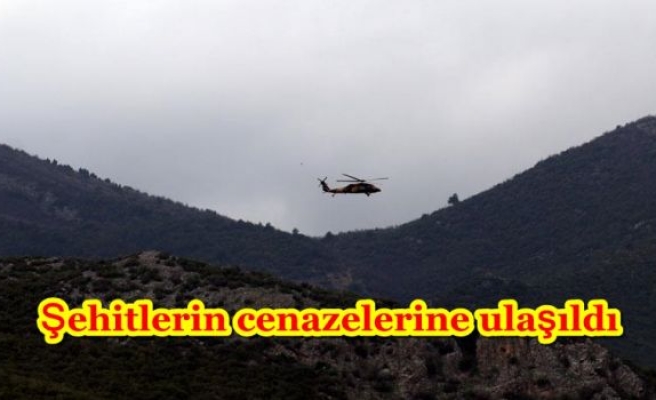 Şehitlerin cenazelerine ulaşıldı