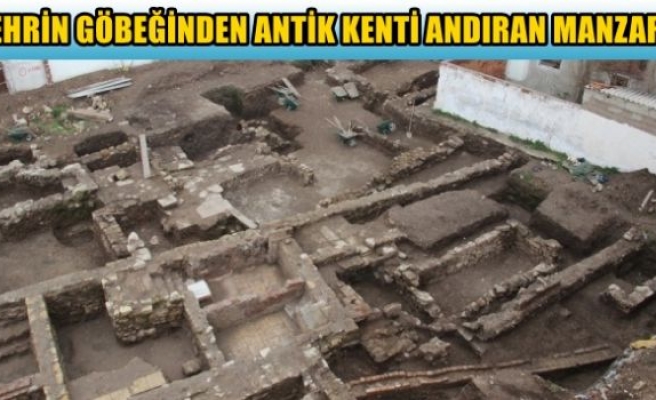 Şehrin göbeğinde antik kenti andıran manzara