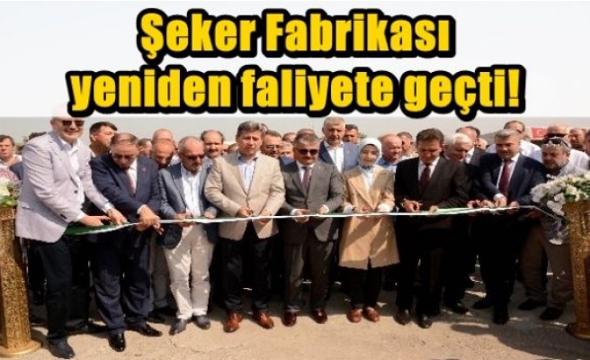 Şeker Fabrikası yeniden faliyete geçti!