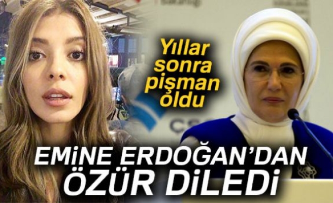 Selin Şekerci, Emine Erdoğan'dan özür diledi