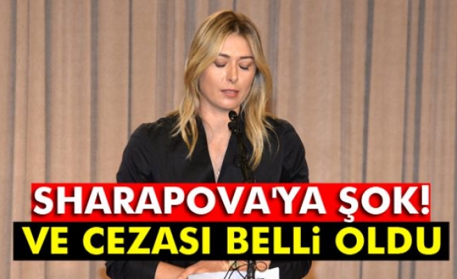 Sharapova'ya 2 yıl men cezası