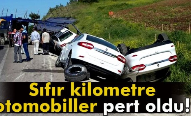 Sıfır kilometre otomobiller pert oldu