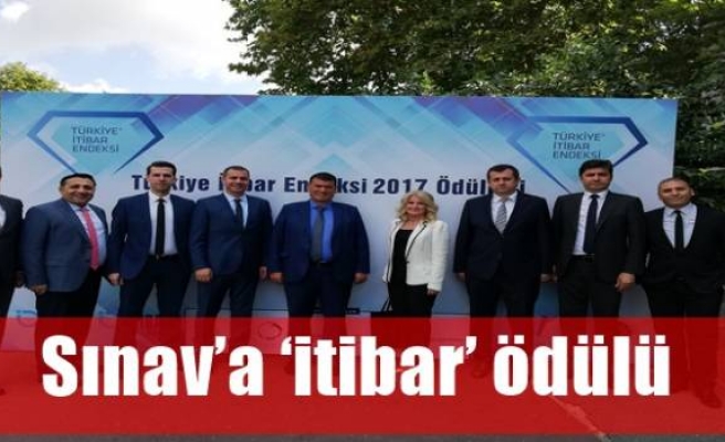 Sınav’a ‘itibar’ ödülü