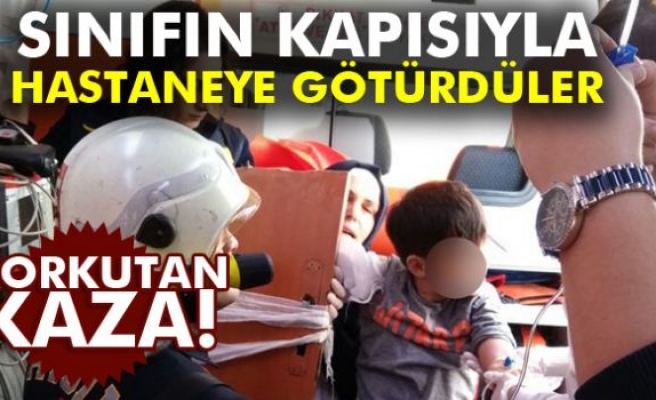 Sınıf kapısının kolu öğrencinin koluna saplandı