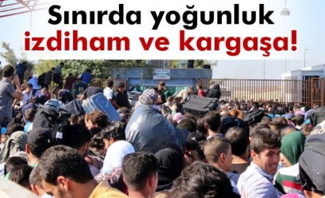 Sınırda izdiham!