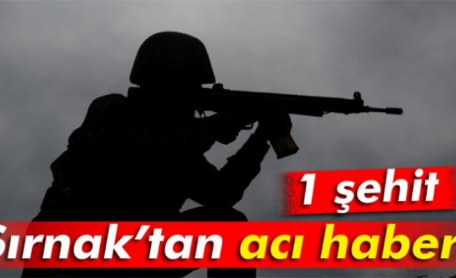 Şırnak'ta bir polis şehit oldu