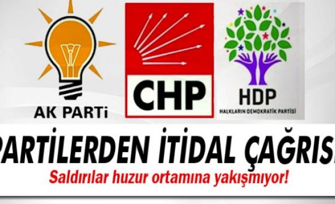 Siyasi partilerden itidal çağrısı