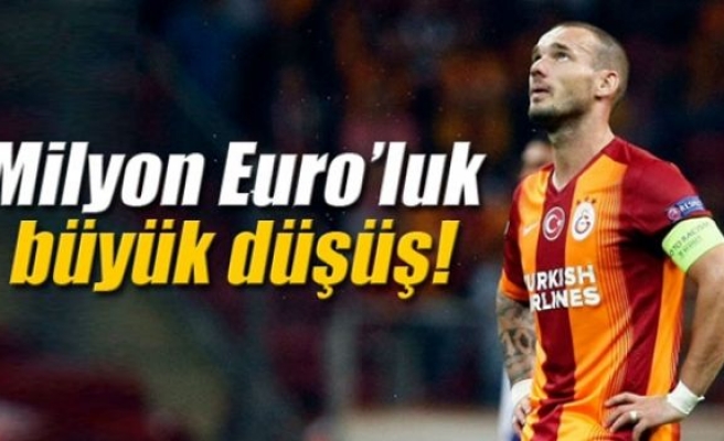 Sneijder’in milyon Euro’luk büyük düşüşü