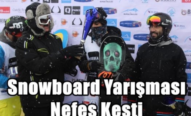 Snowboard Yarışması Nefes Kesti