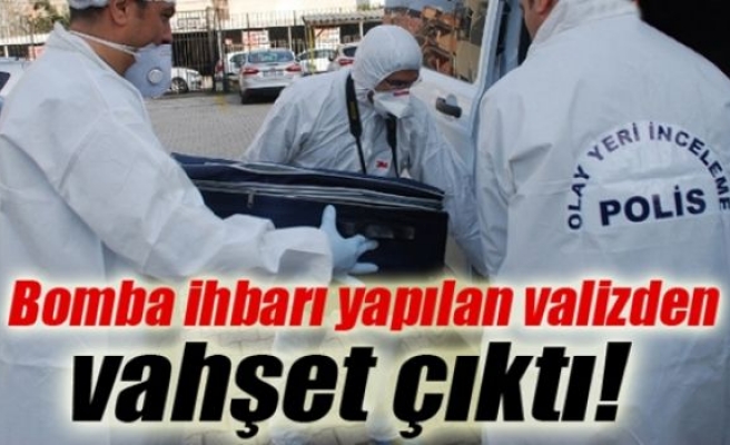 Sokak ortasındaki valizden vahşet çıktı