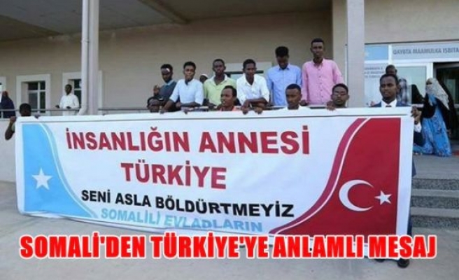 Somali'den anlamlı mesaj