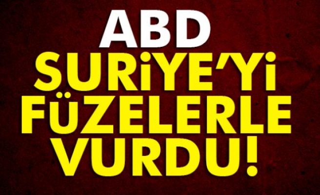 Flaşh:  ABD, Suriye'yi Vurdu