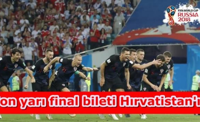 Son yarı final bileti Hırvatistan'ın