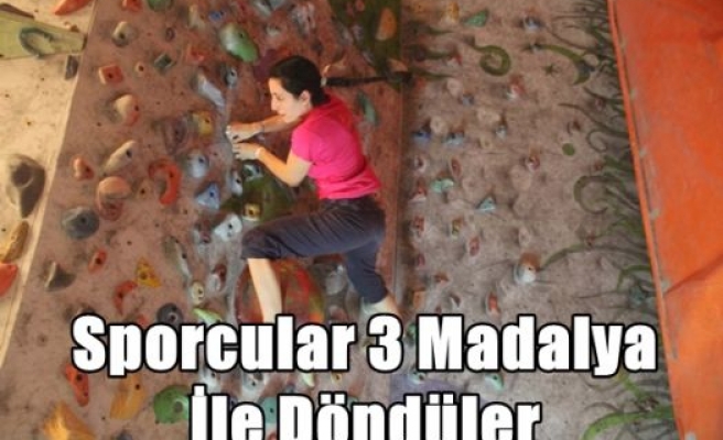 Sporcular 3 Madalya İle Döndüler