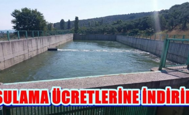 SULAMA ÜCRETLERİNE İNDİRİM