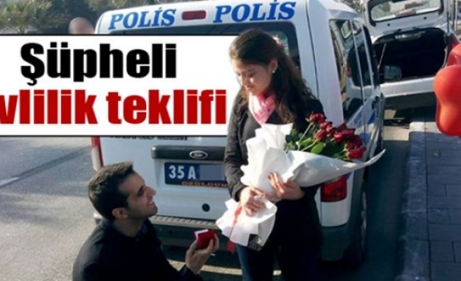 Şüpheli araçtan 'evlilik teklifi' çıktı