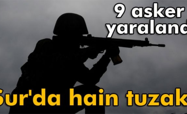 Sur'da patlama! 9 asker yaralandı