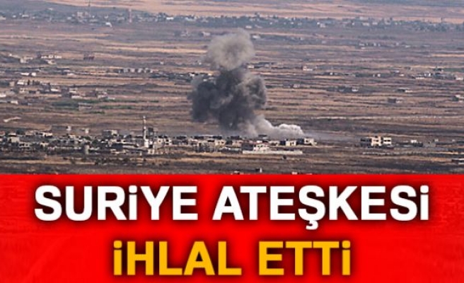 SURİYE ATEŞKESİ İHLAL ETTİ!