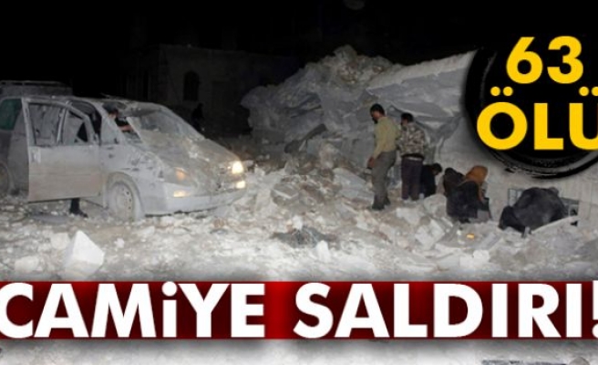 Suriye'de Camiye Hava Saldırısı: 63 Ölü