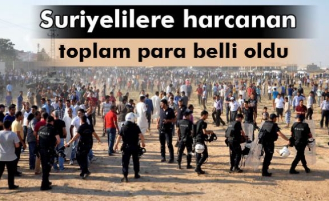 Suriyelilere harcanan toplam para belli oldu