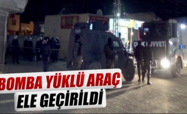 Suruç’ta bomba yüklü araç yakalandı