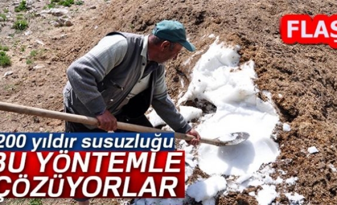 SUSUZLUĞU BÖYLE ÇÖZÜYORLAR!