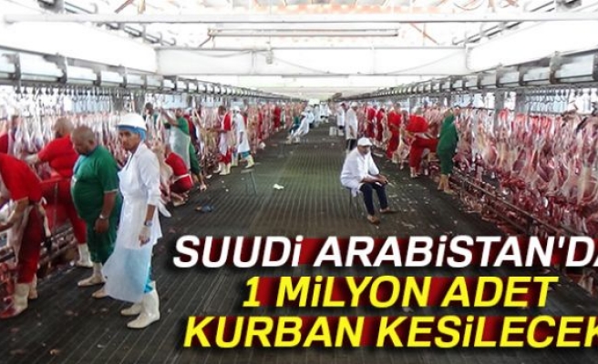 SUUDİ ARABİSTAN'DA 1 MİLYON KURBAN KESİLECEK!