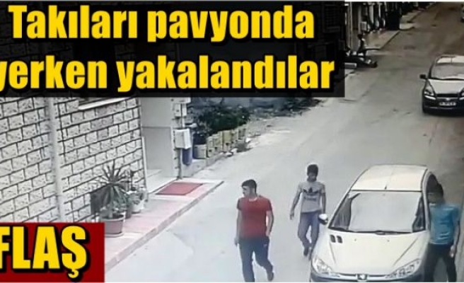 Takıları pavyonda yerken yakalandılar