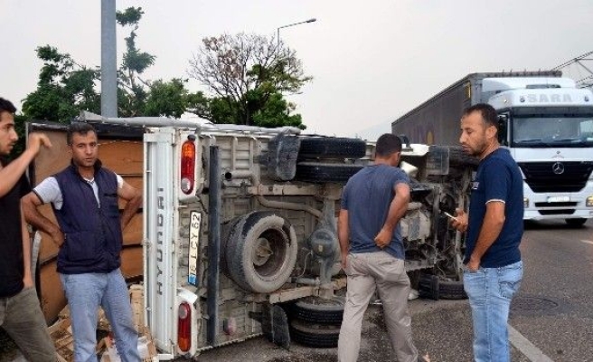 Takla Atan Araçta Burnu Bile Kanamadı