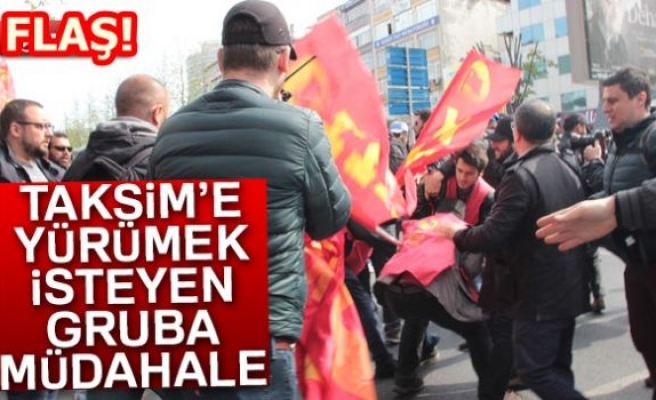 Taksim'e Yürümek İsteyen Gruba Müdahale!