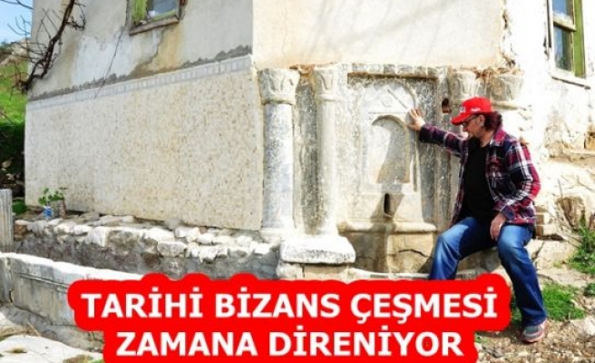 Tarihi Bizans Çeşmesi Zamana Direniyor