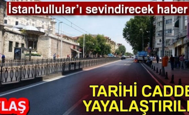 TARİHİ CADDE TRAFİĞE KAPATILDI!