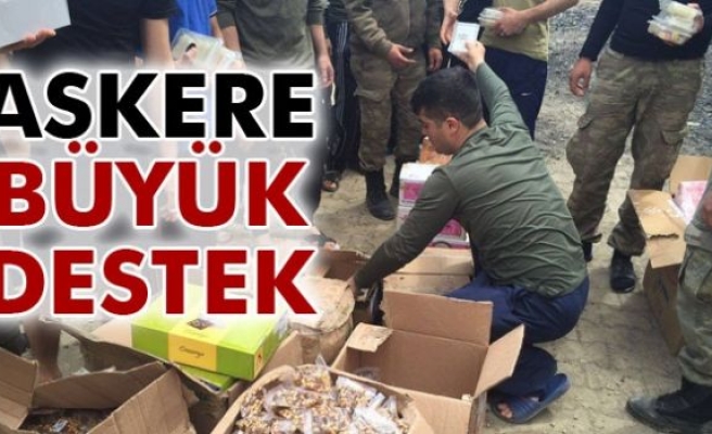 Tarsus’tan askere büyük güç desteği