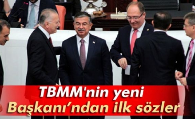 TBMM'nin yeni Başkanı Yılmaz'dan ilk sözler