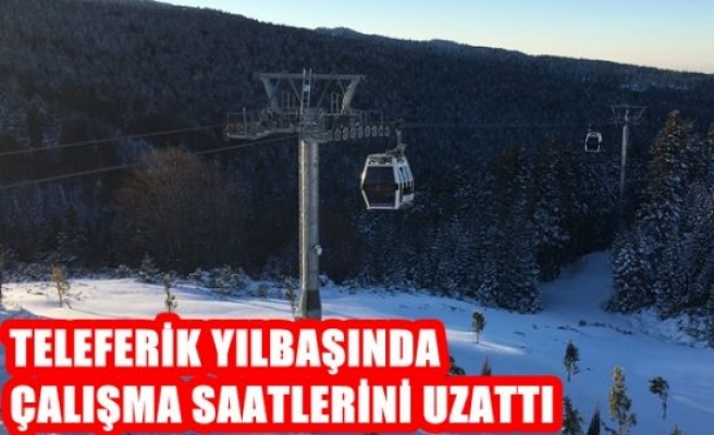 Teleferik yılbaşında çalışma saatlerini uzattı