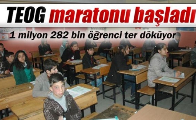 TEOG maratonu başladı