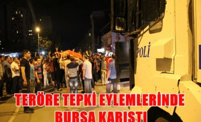 Teröre tepki eylemlerinde Bursa karıştı