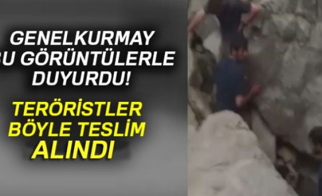 TERÖRİSTLER BÖYLE TESLİM ALINDI!